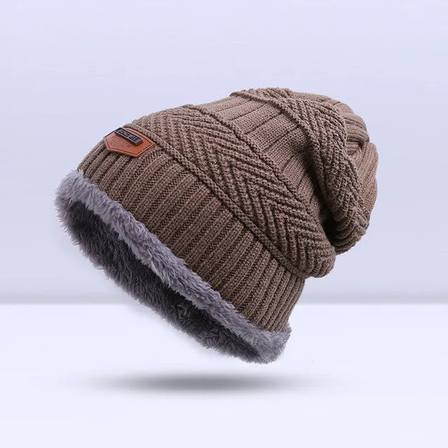 Fashion Knitted Warm Skullies Beanies Winter Hat for Men - 6 Colour