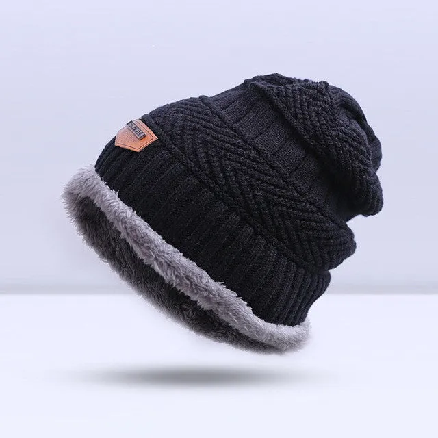 Fashion Knitted Warm Skullies Beanies Winter Hat for Men - 6 Colour