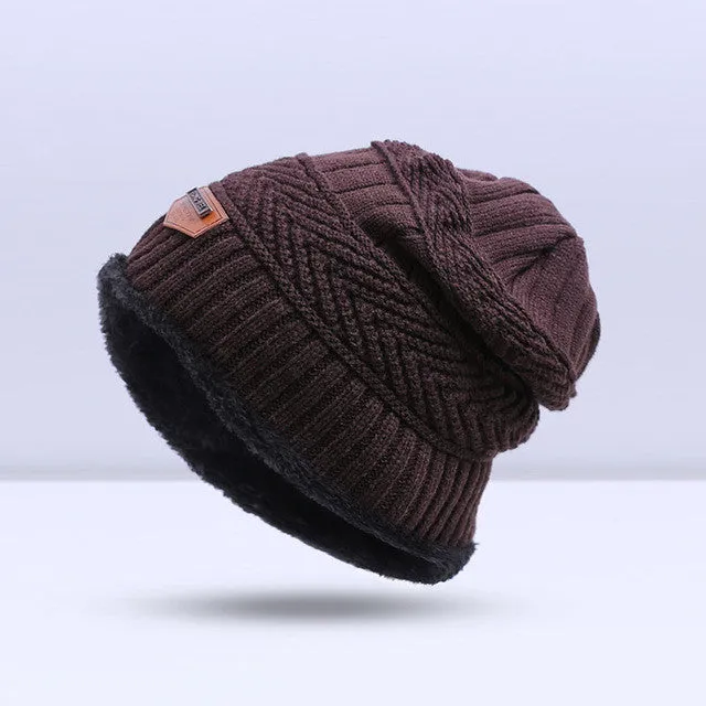Fashion Knitted Warm Skullies Beanies Winter Hat for Men - 6 Colour