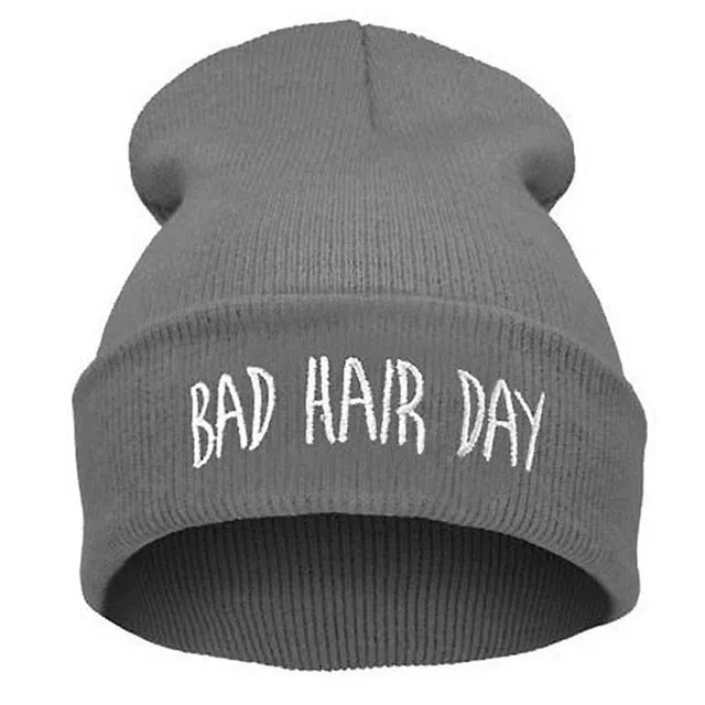 Fashion Skullies Woman Bad Hair Day Hats