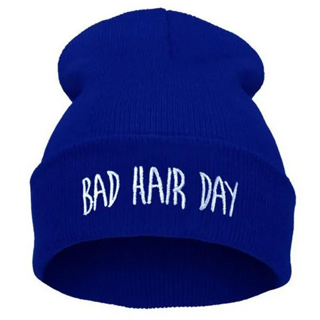 Fashion Skullies Woman Bad Hair Day Hats