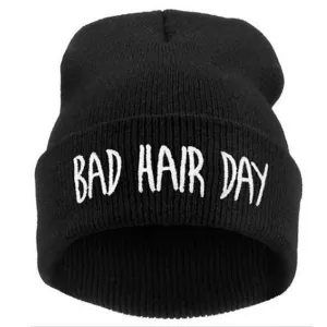 Fashion Skullies Woman Bad Hair Day Hats