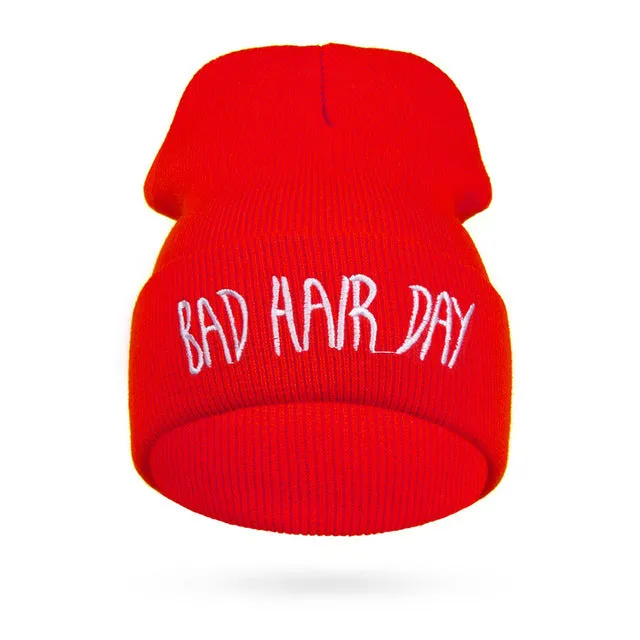 Fashion Skullies Woman Bad Hair Day Hats