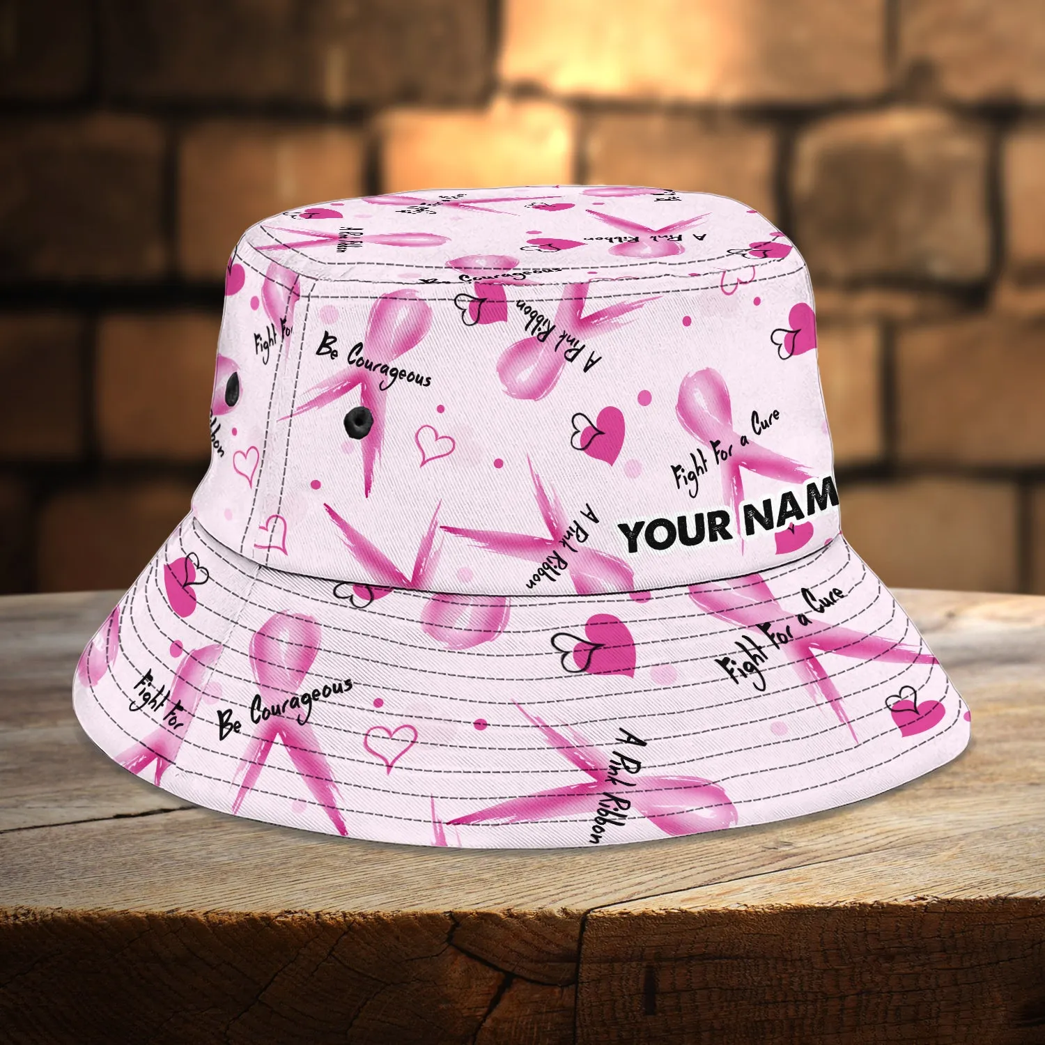 Fight Like A Girl - Custom Bucket Hat - QB95