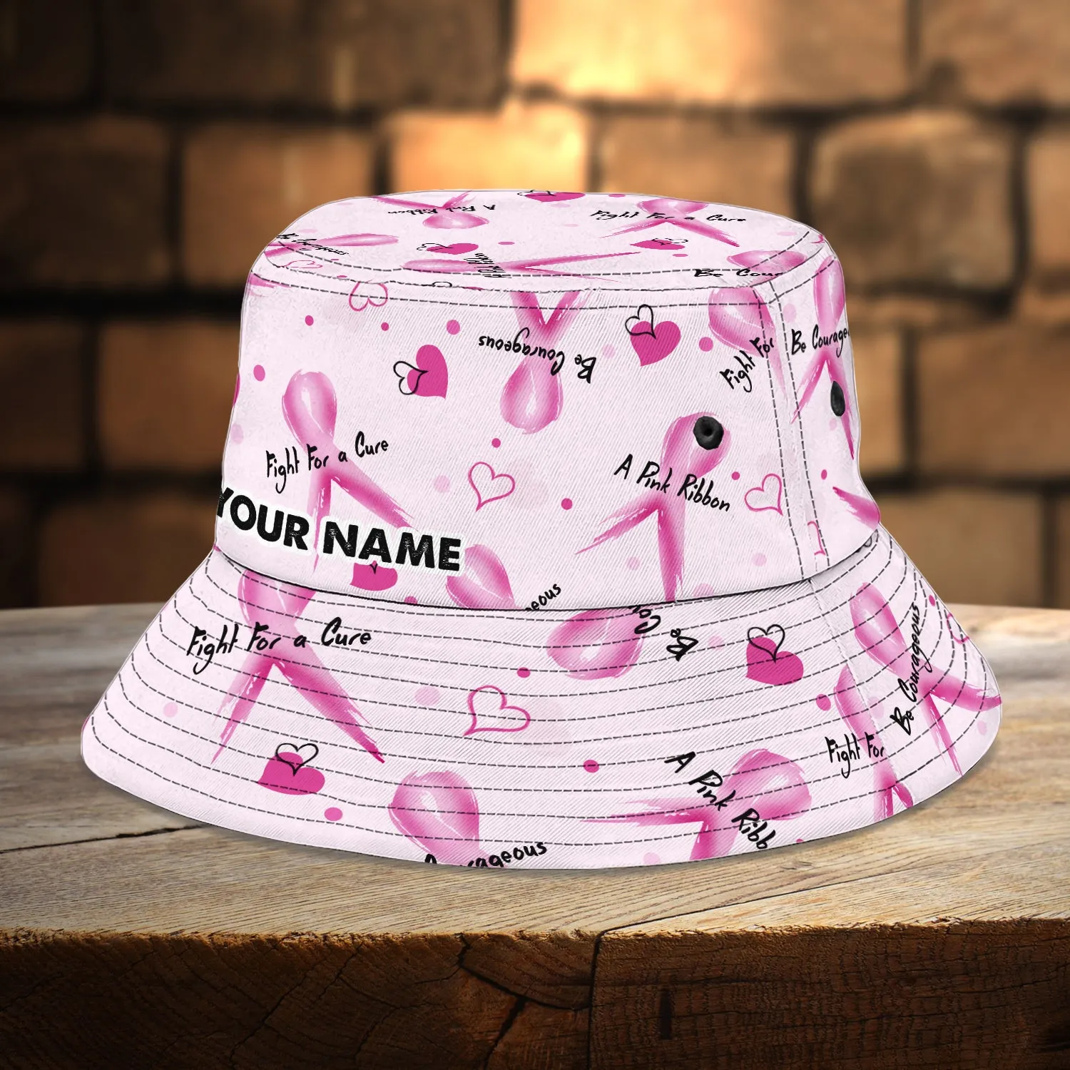 Fight Like A Girl - Custom Bucket Hat - QB95