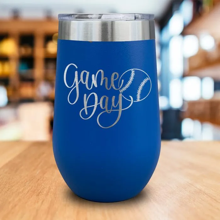 Game Day Engraved Wine Tumbler