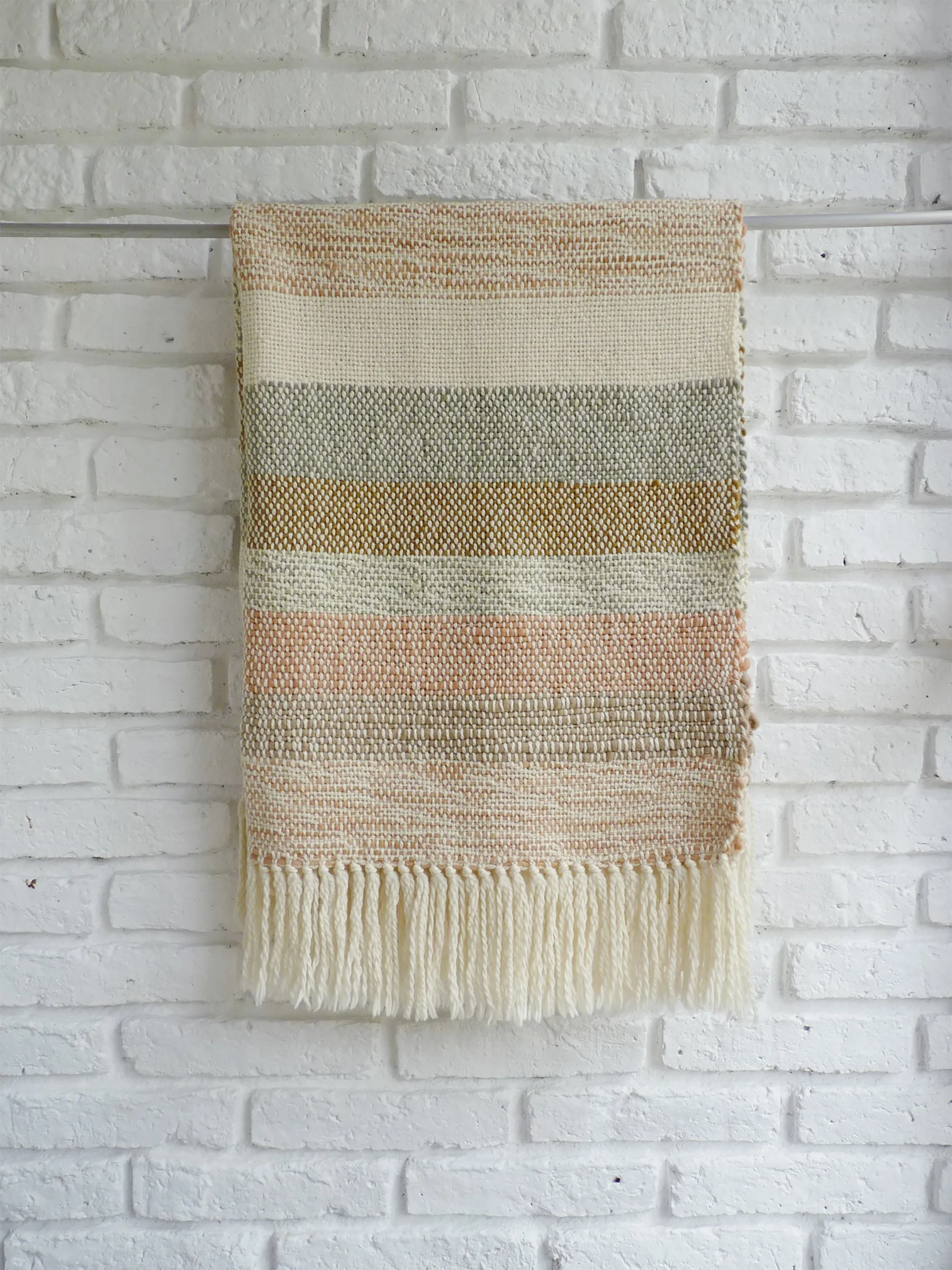 Handwoven Merino Wool Throw - Add a Touch of Artisanal Elegance to Your Home Decor - Sustainable and Eco-Friendly Blanket