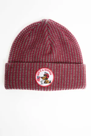 I.S.M. 'Reds A Winner' Red Cashmere Beanie