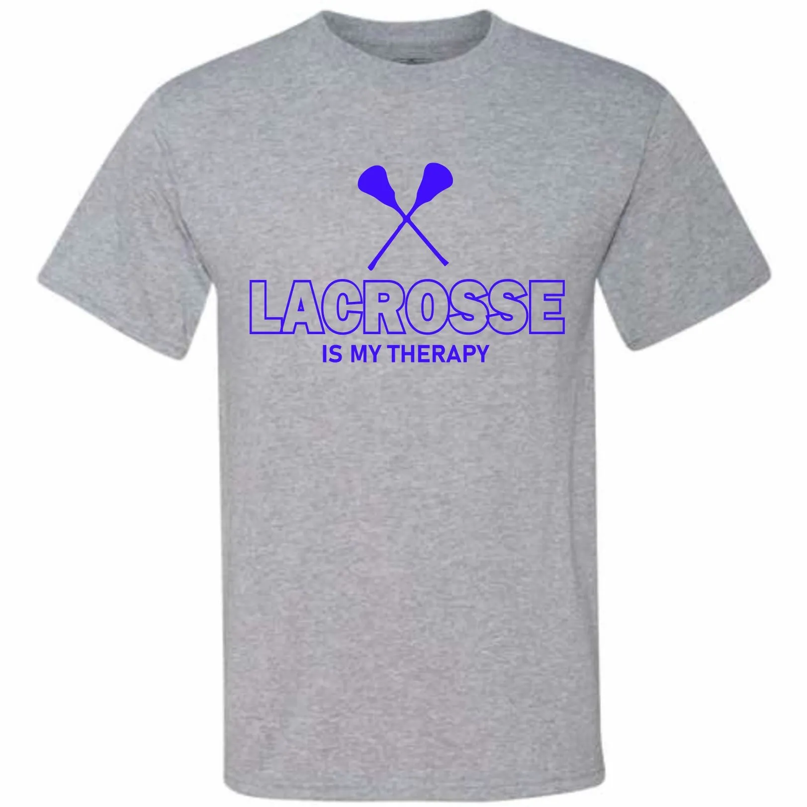 Lacrosse Is My Therapy Blue (CCS DTF Transfer Only)