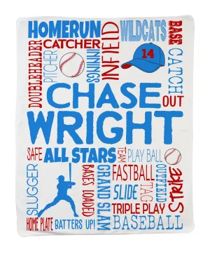 Large Baseball Blanket
