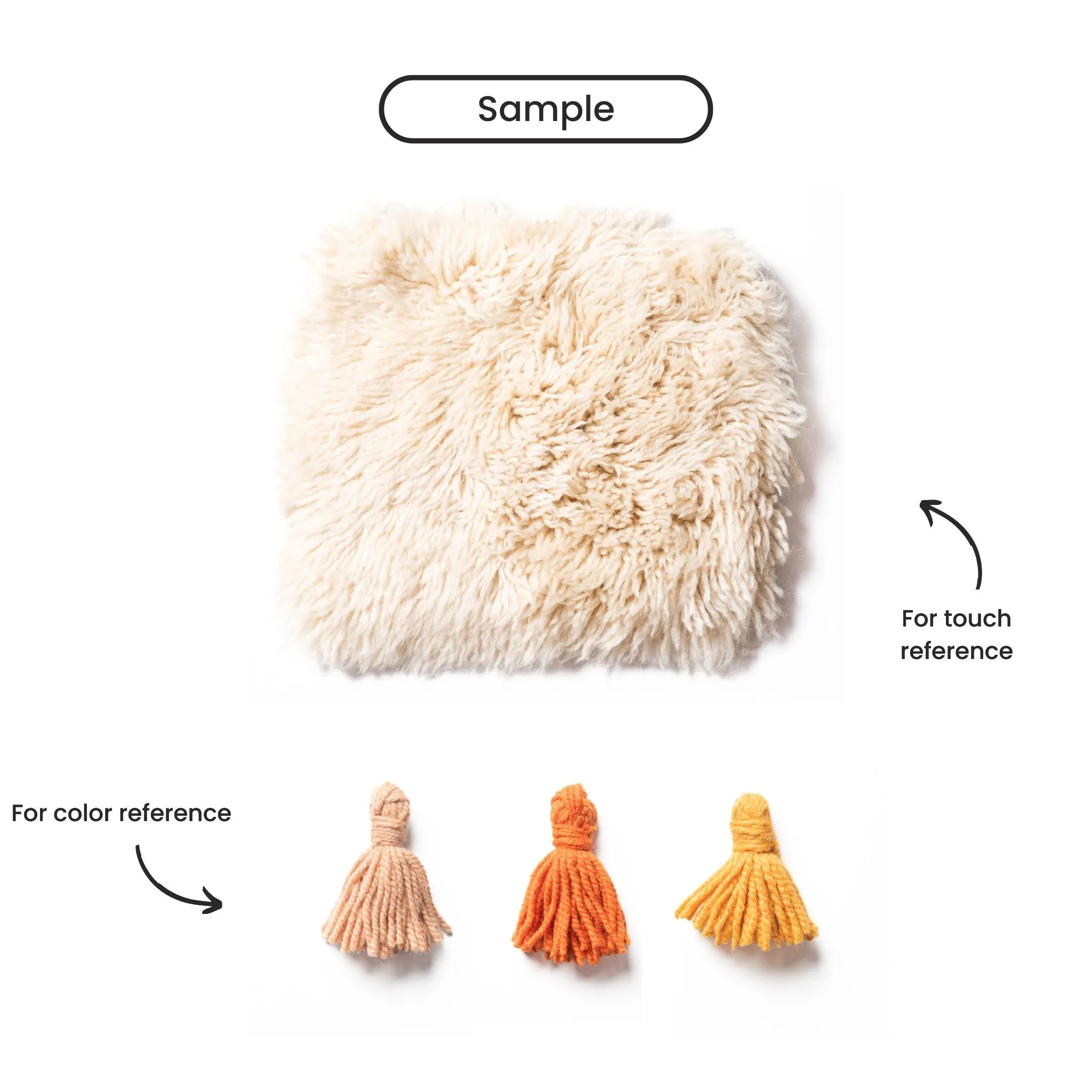 Luminescent Apricot Round - Luxury Shag Moroccan Rug