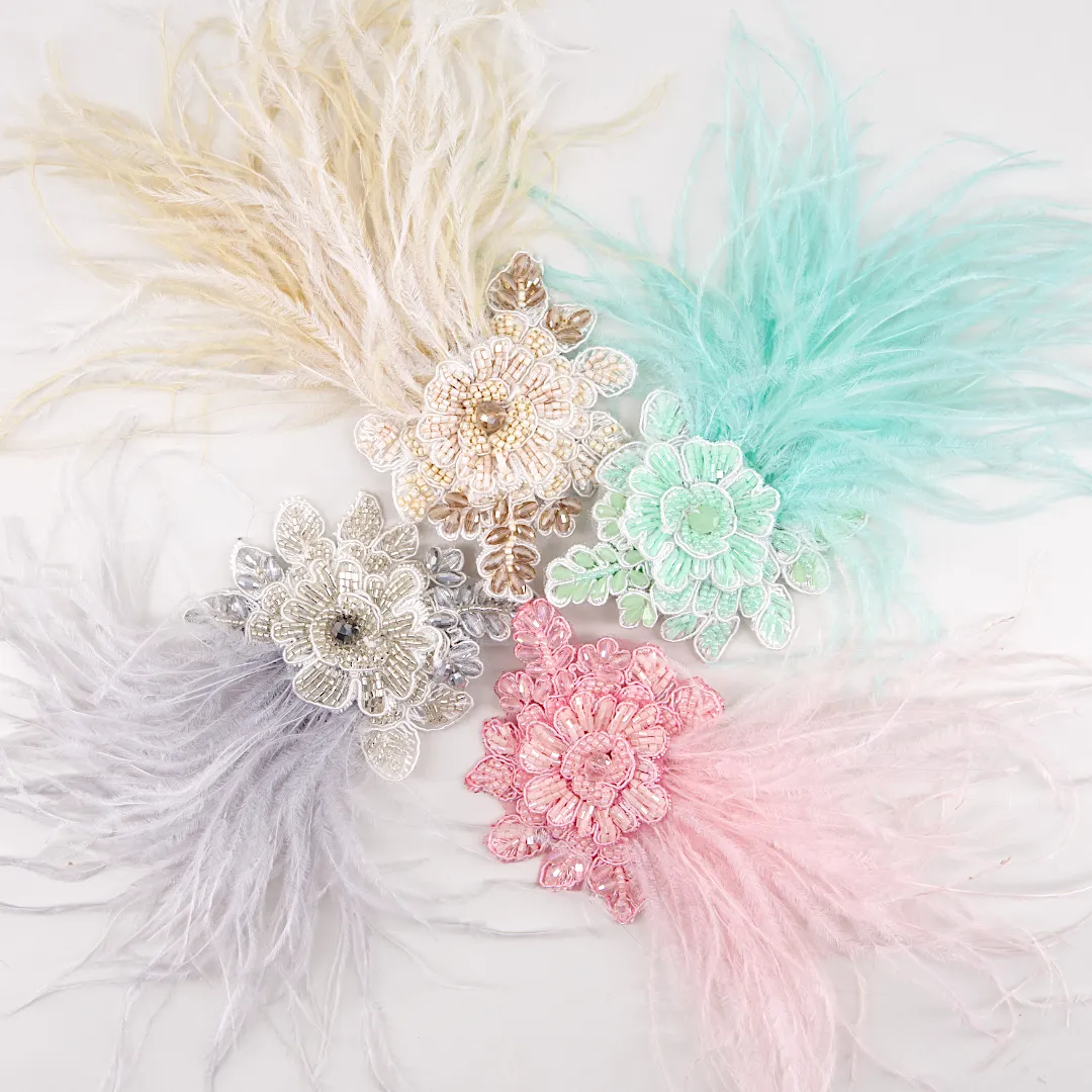Luxury Lotus Childrens Feather Hair Clip
