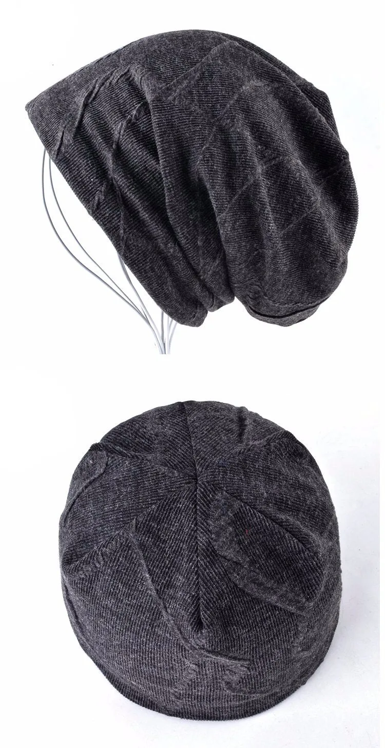 Men's Fashion Beanie Hat - Blue,Red,Black