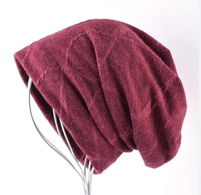 Men's Fashion Beanie Hat - Blue,Red,Black