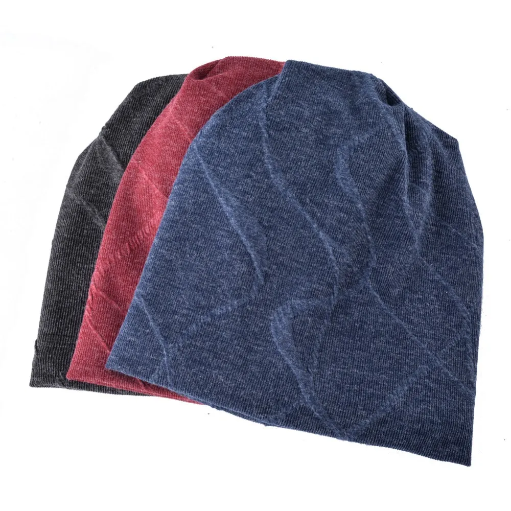 Men's Fashion Beanie Hat - Blue,Red,Black