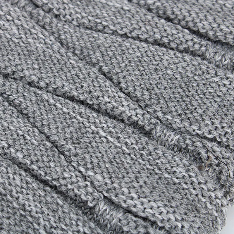 Men's Fashion Knitted Winter Beanies - Black,Grey,Khaki,Navy,Burgundy