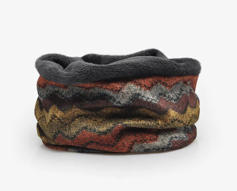 Men's winter Fashion Collar Scarf/Beanie with Velvet Inside - 3 Colors