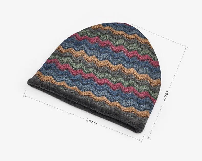 Men's winter Fashion Collar Scarf/Beanie with Velvet Inside - 3 Colors