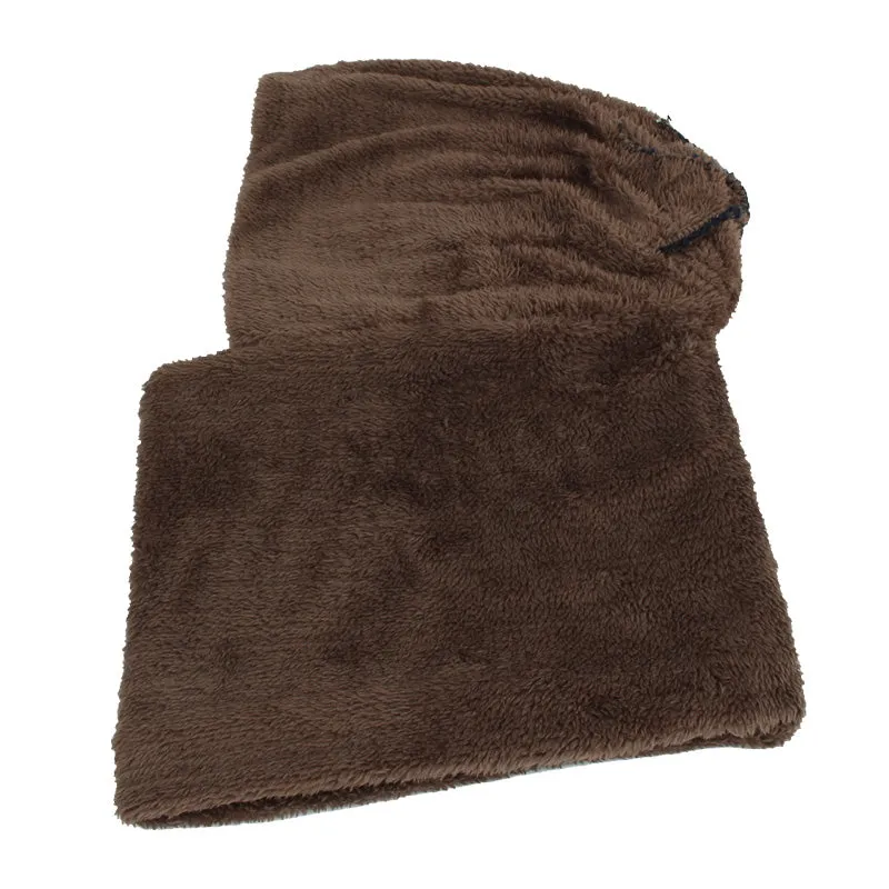 Men's Winter Knitted Scarf Beanie - Black,Gray,Navy,Wine Red,Coffee,Khaki