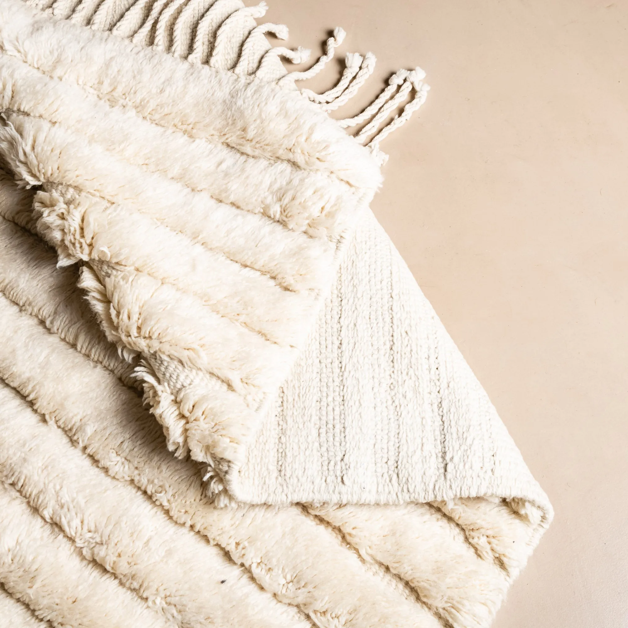 Mist Lines - Luxury Shag Moroccan Rug