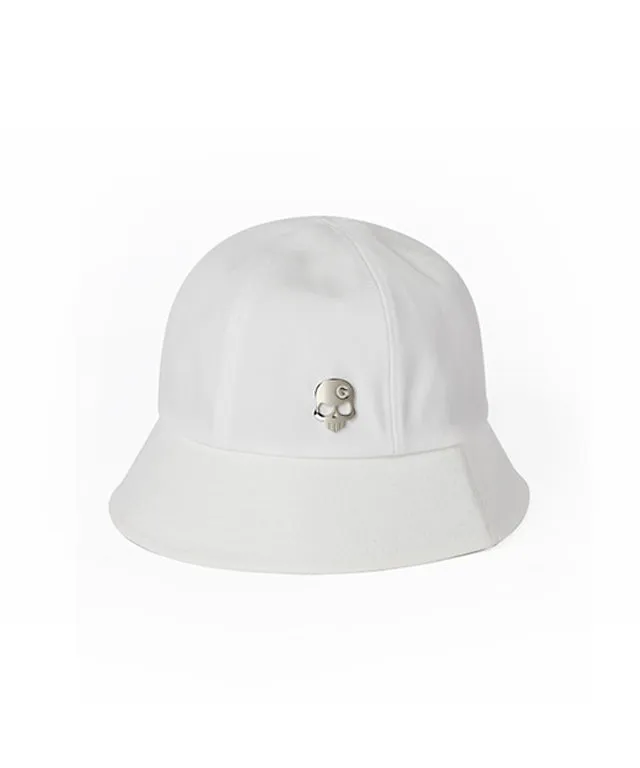 Monster G Woman Skull Bucket Hat White
