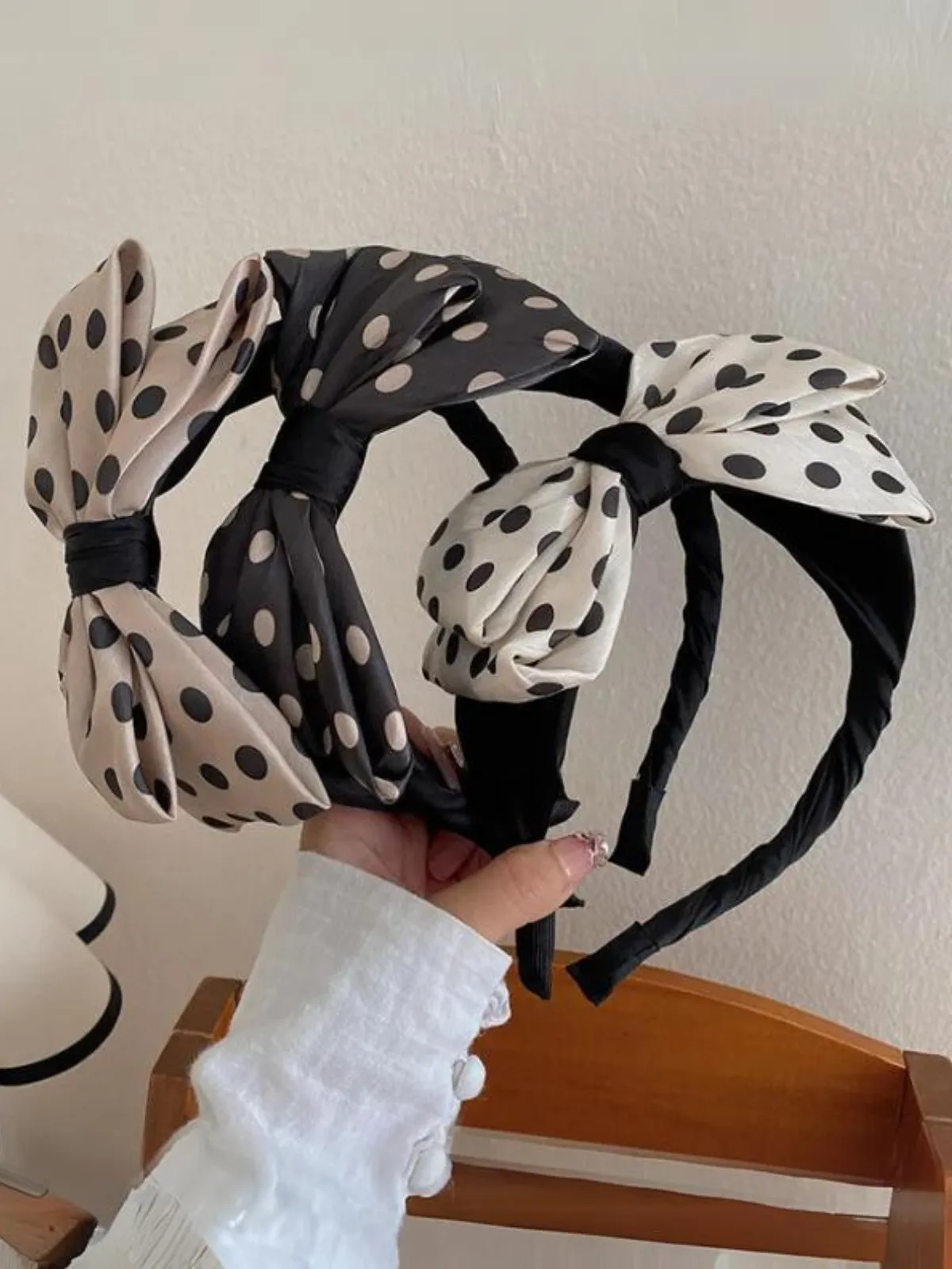 My Prettiest Hairstyle Polka Dot Bow Headband