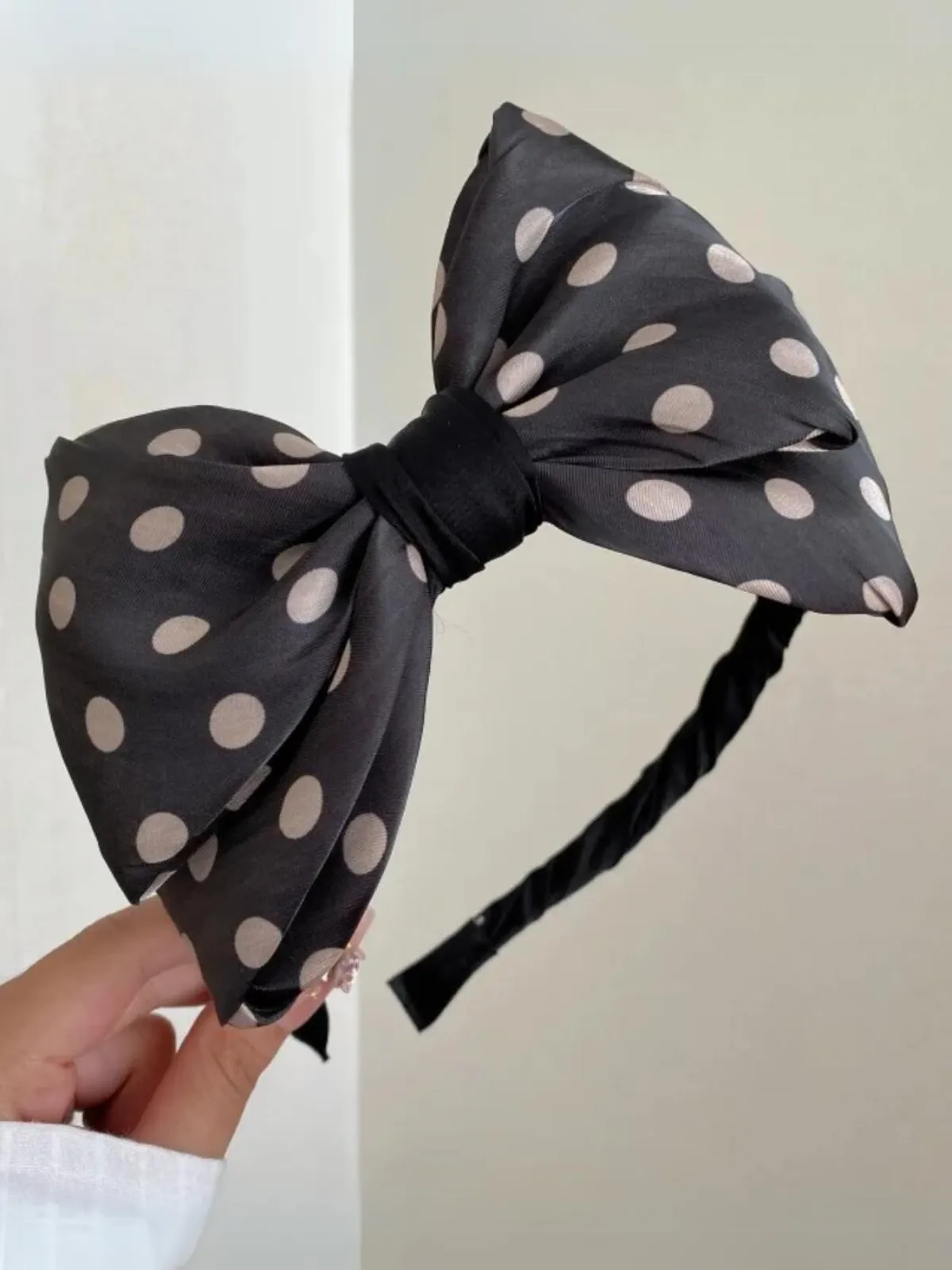 My Prettiest Hairstyle Polka Dot Bow Headband