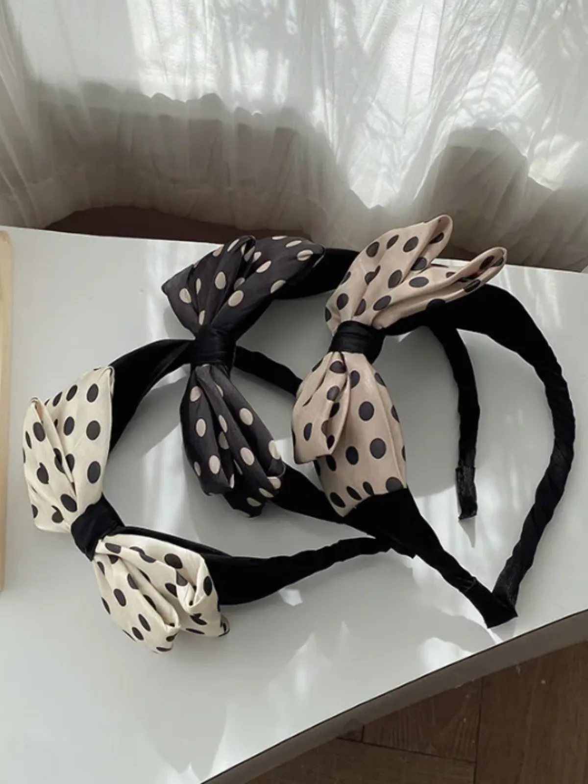 My Prettiest Hairstyle Polka Dot Bow Headband