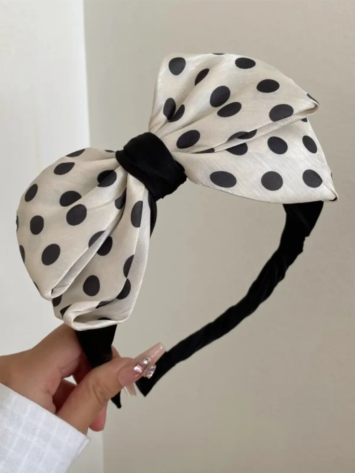 My Prettiest Hairstyle Polka Dot Bow Headband