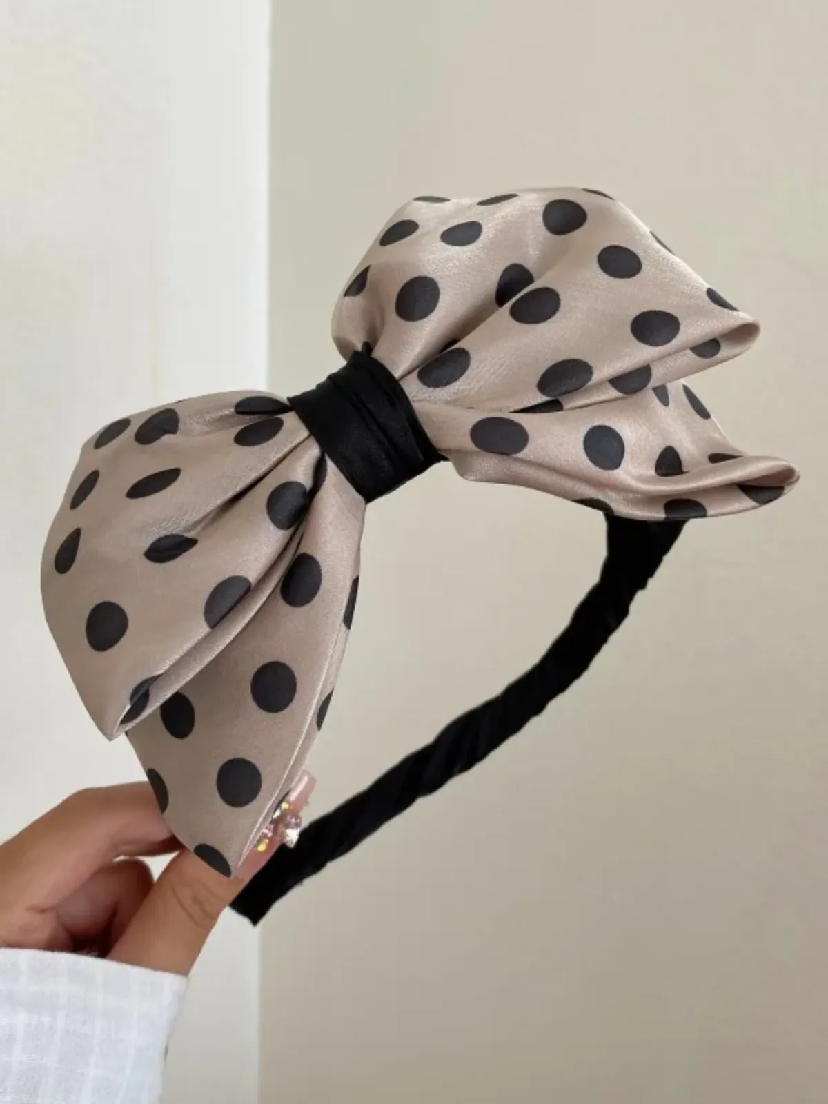 My Prettiest Hairstyle Polka Dot Bow Headband