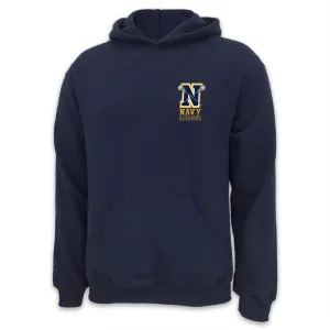 Navy Lacrosse Logo Hood