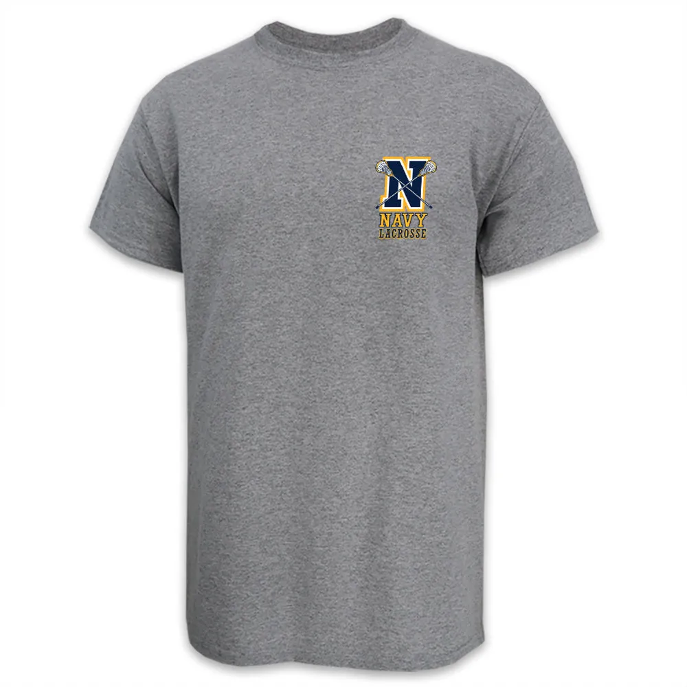 Navy Lacrosse Logo T-Shirt