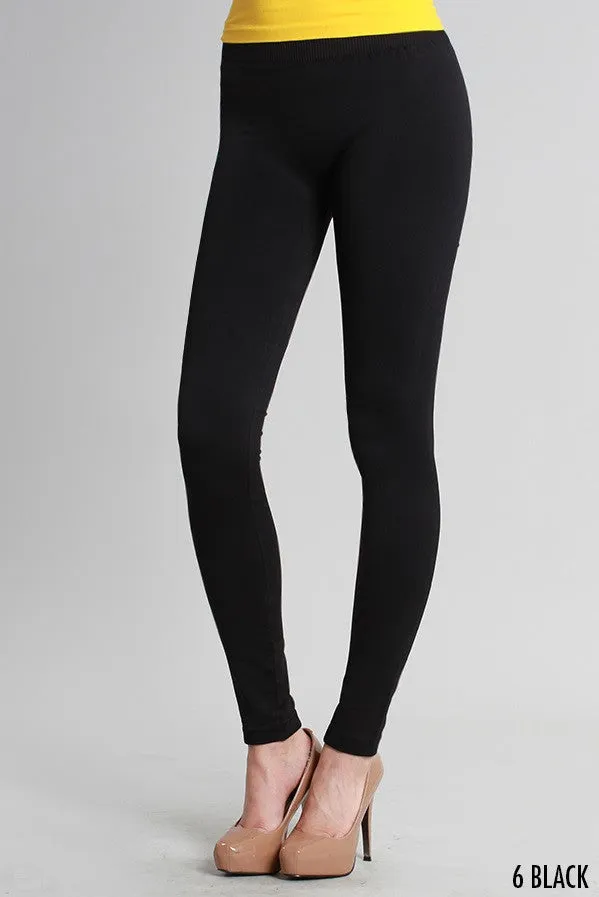 Niki Biki | Ankle Length Solid Leggings Black