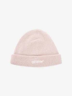 Off-White Baby Bookish Beanie Hat in Beige