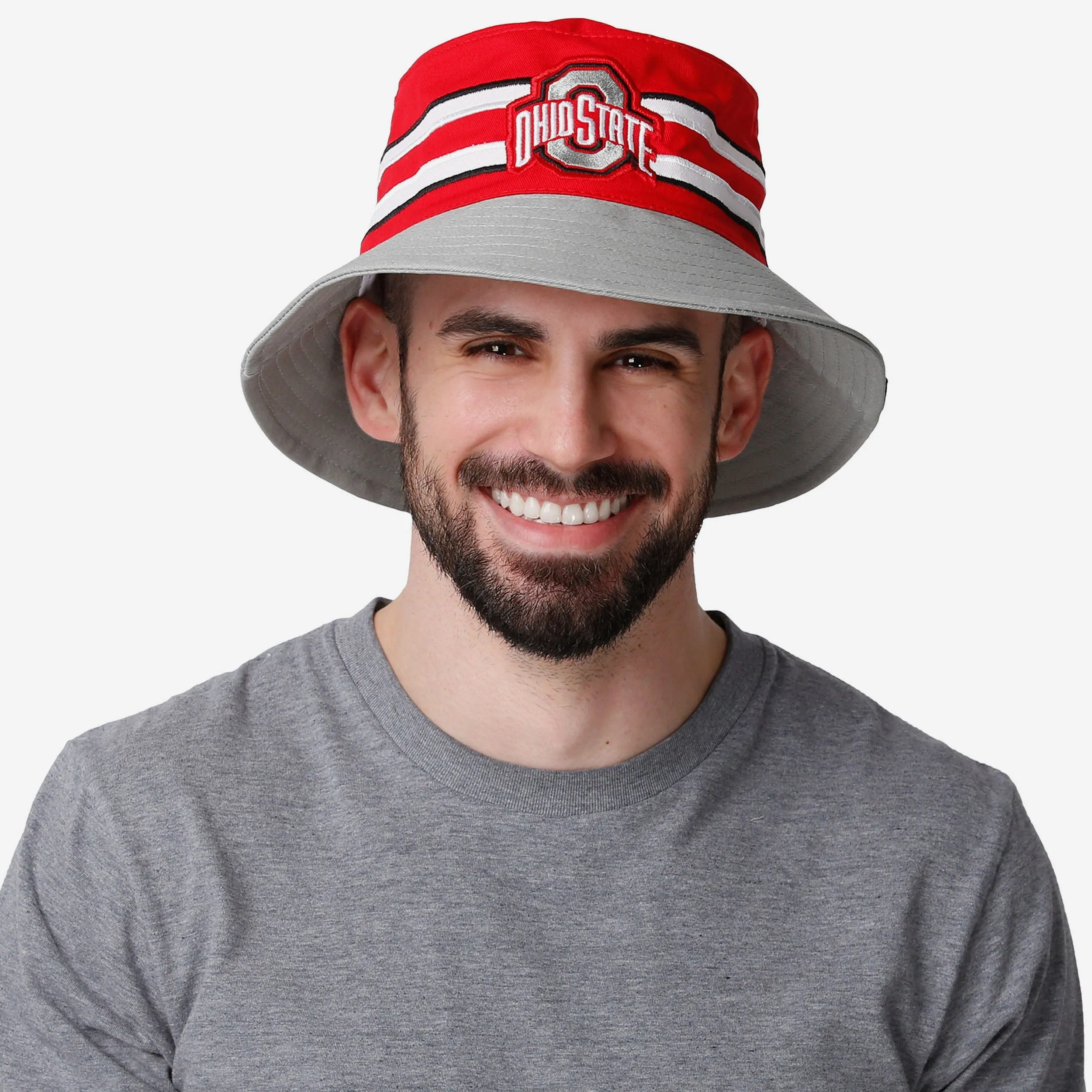 Ohio State Buckeyes Team Stripe Bucket Hat