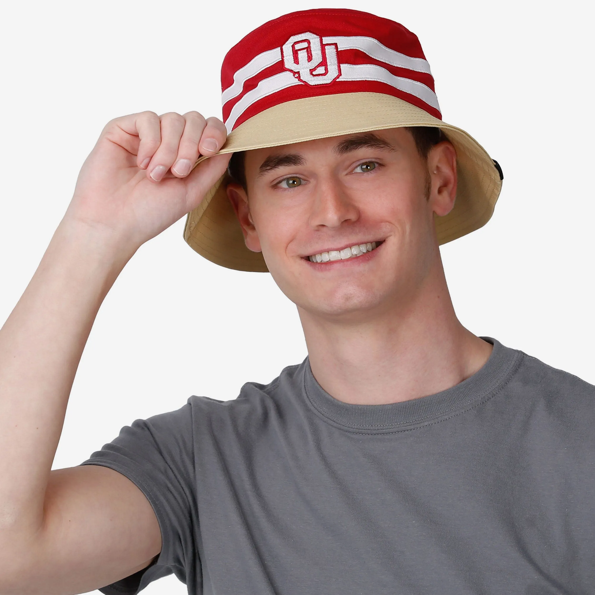 Oklahoma Sooners Team Stripe Bucket Hat