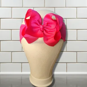 Pink Turban Bow Headband