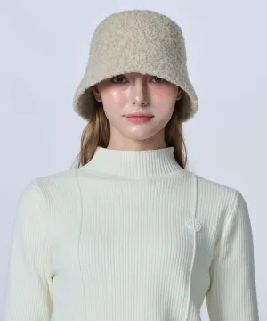POSHERD Our Buckle Knit Bucket Hat - Light Beige