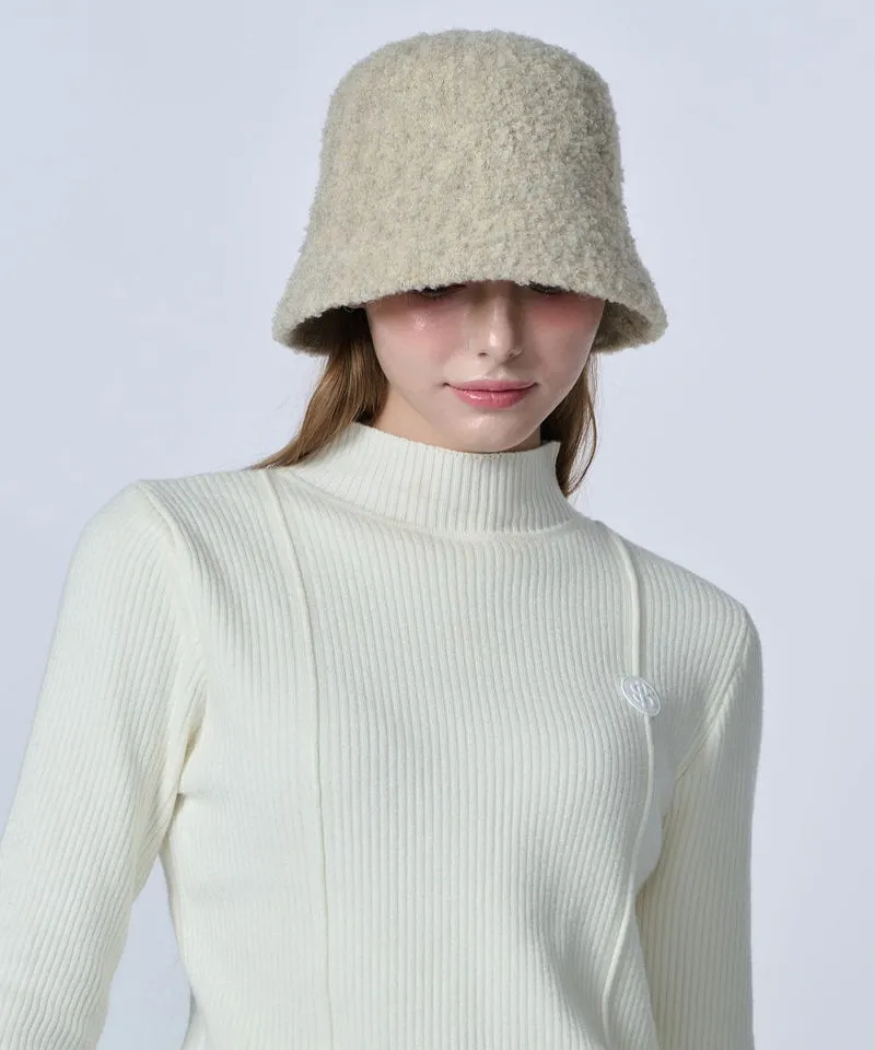 POSHERD Our Buckle Knit Bucket Hat - Light Beige