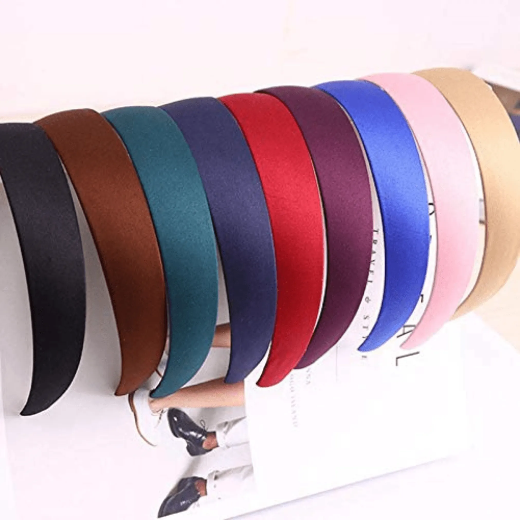 Powder Blue Satin Headband