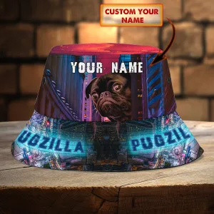 Pugzilla-Custom Bucket Hat - Loop - T2k-191
