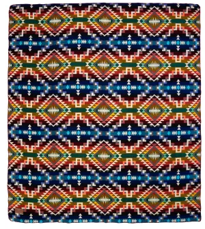 QISU Rainbow Starburst Wool Blanket – Vibrant Artisan Gift for the Holidays