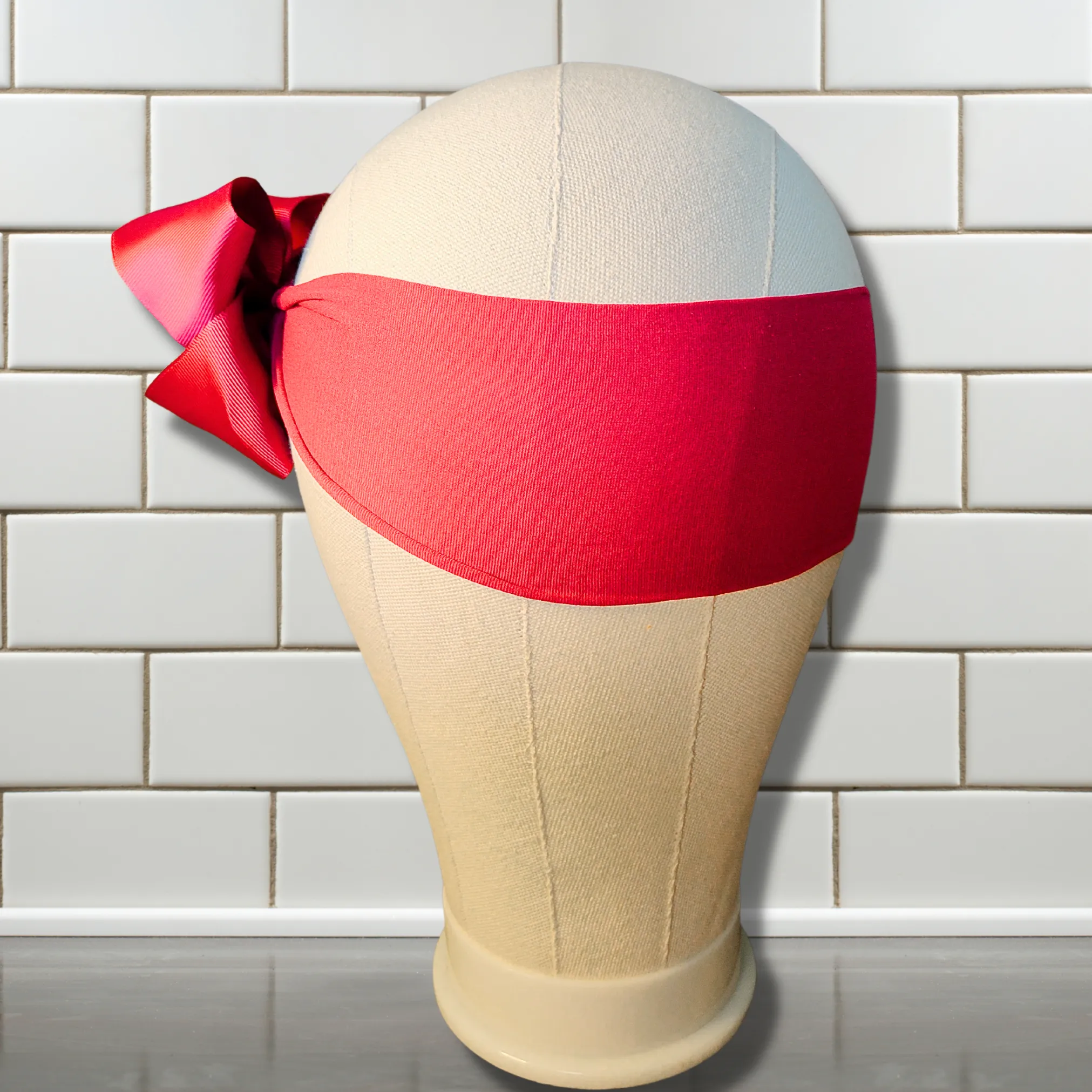 Red Turban Bow Headband
