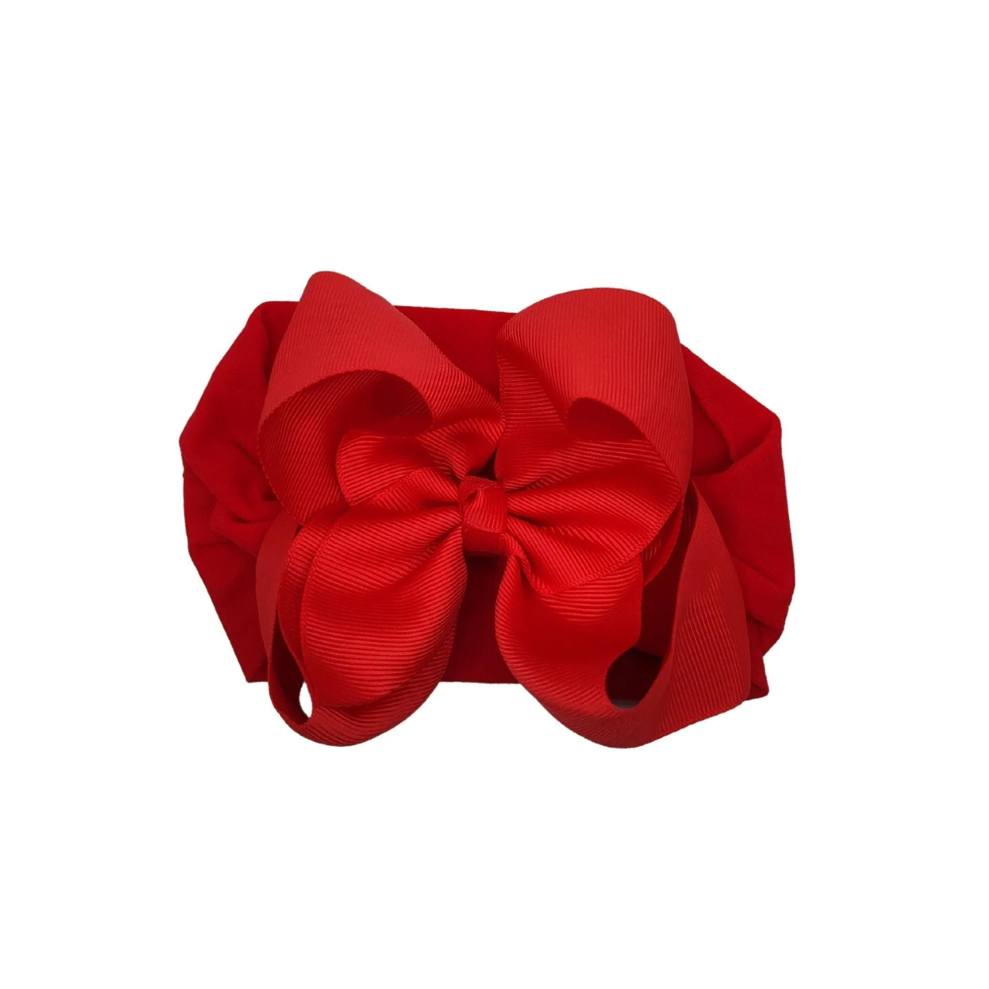 Red Turban Bow Headband