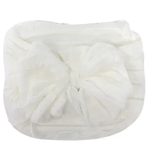 Ruffled Headband- Off White