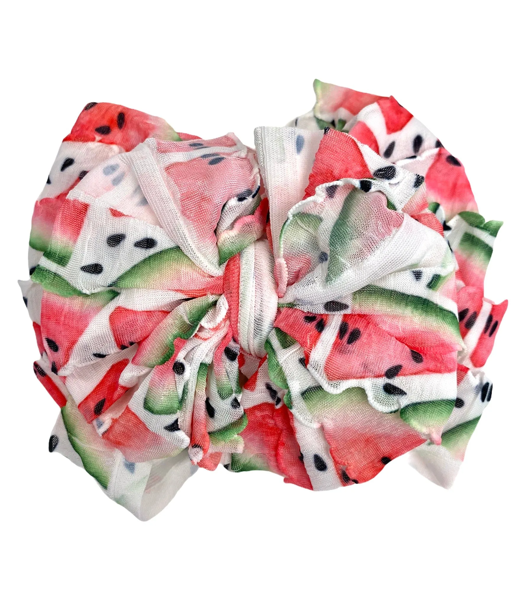 Ruffled Headband- Watermelon