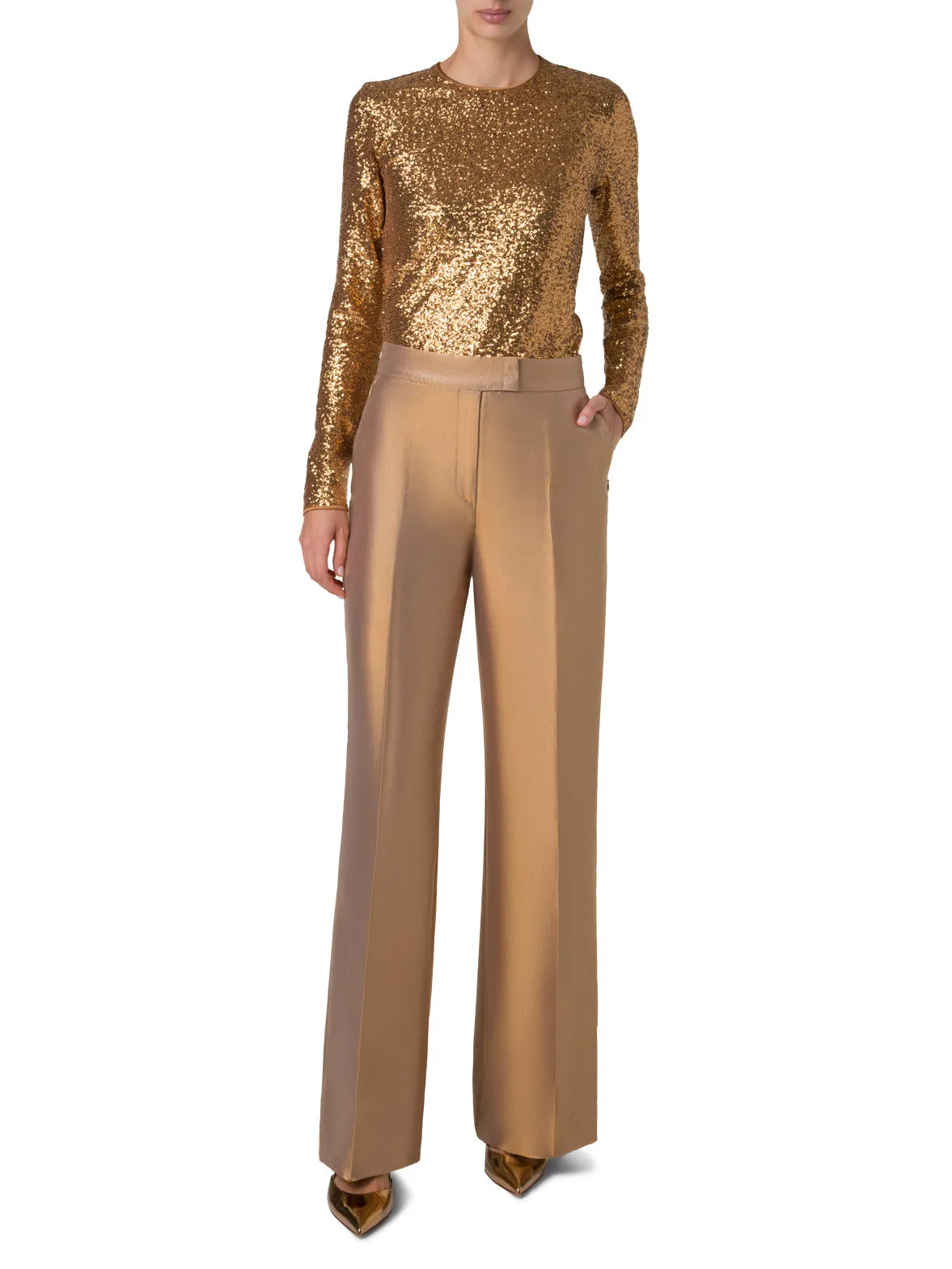 Sequins on Jersey Top