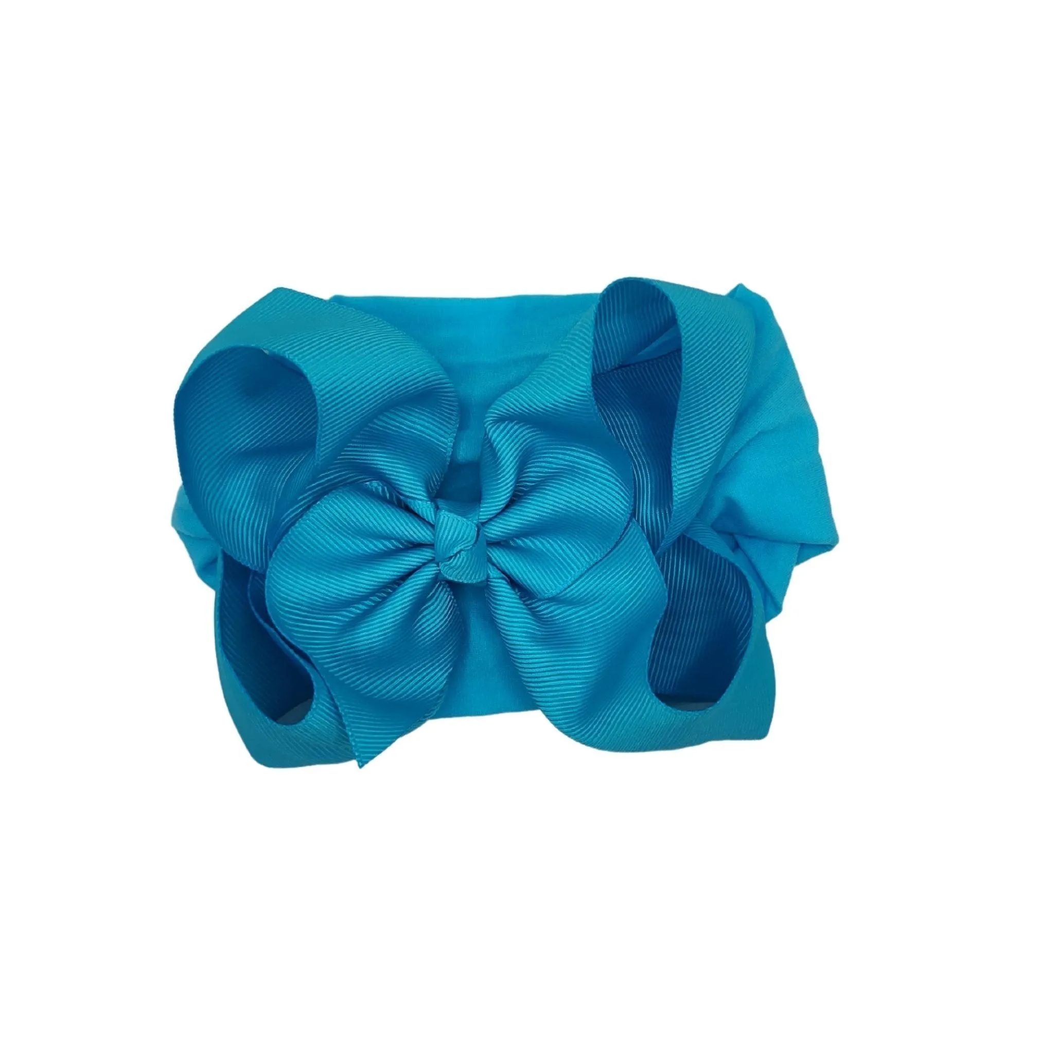 Sky Blue Turban Bow Headband