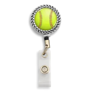 Softball Badge Reel