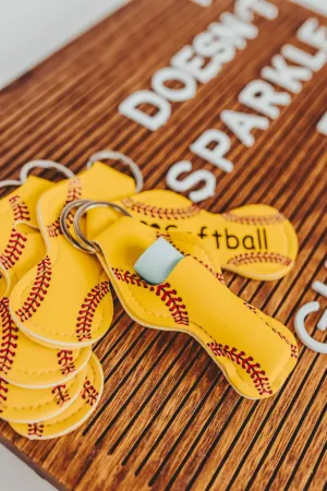 Softball Gifts for Girls Lip Balm Keychains for Softball Team